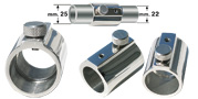 STAINLESS STEEL AISI 316 FITTING FOR PIPES OF DIFFERENT DIAMETERS