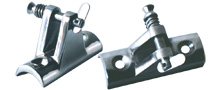 DECK HINGE WITH CONCAVE BASE AND REMOVABLE PIN
