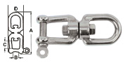 STAINLESS STEEL JAW AND JAW SWIVEL