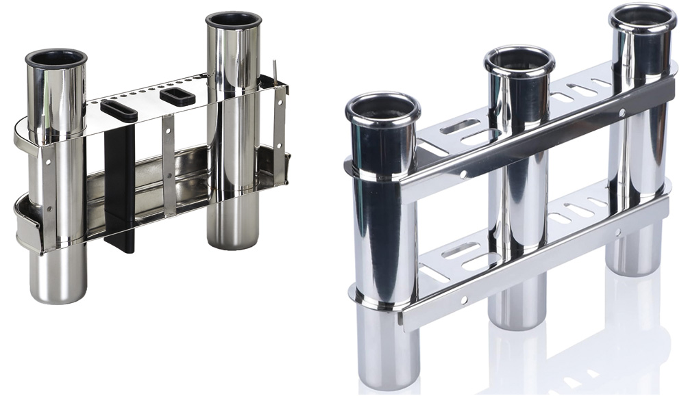 STAINLESS STEEL WALL MOUNT ROD HOLDER - G.F.N. Gibellato Forniture