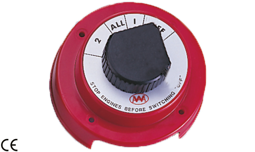 Sezionatore Batterie Marine 500A - Interruttore 4 Posizioni OFF-1-2-1+2, Impermeabile IP66 Per Barche E Camper