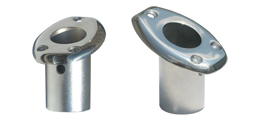 Asta Portabandiera Per Barche In Acciaio Inox 304 - Lunghezza 40 Cm - Adatta A Yacht E Moto D'Acqua - Kit Prua Per Bandiere