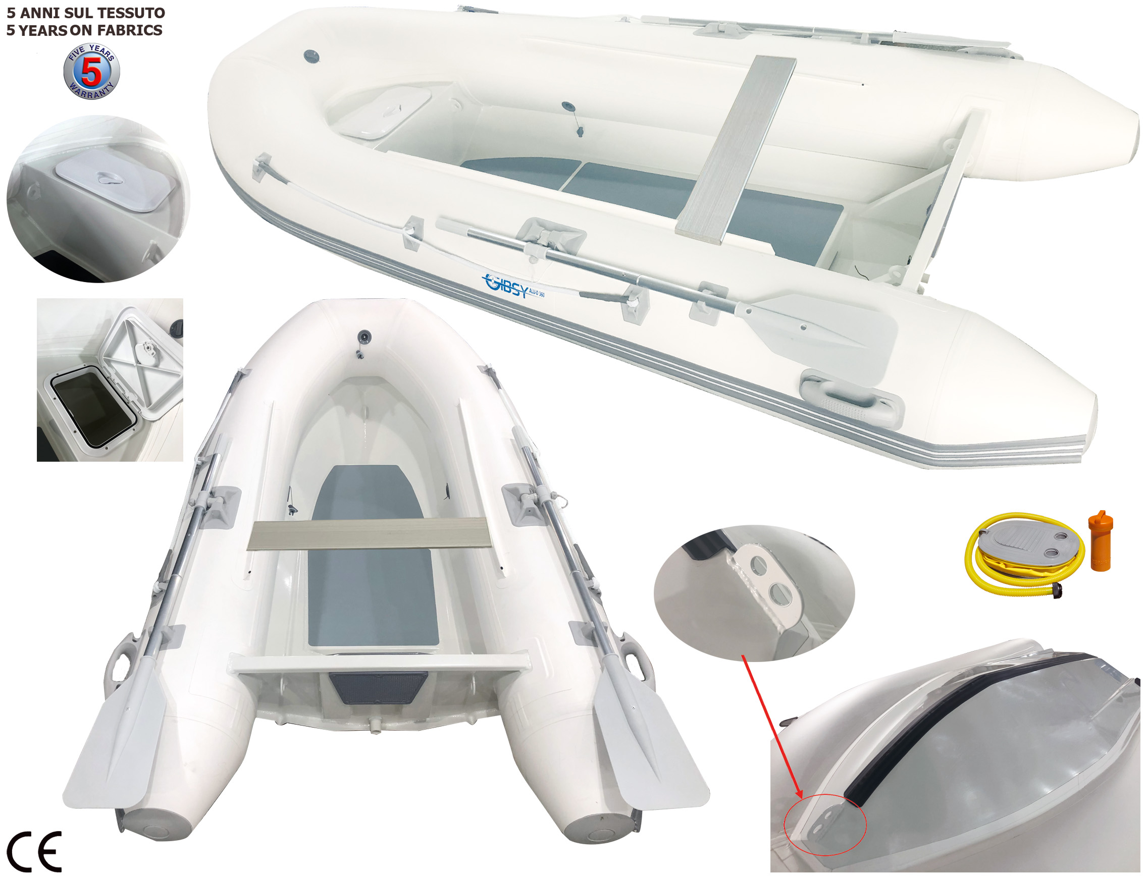 GIBSY ALU-D 250-290-360 INFLATABLE BOAT - G.F.N. Gibellato