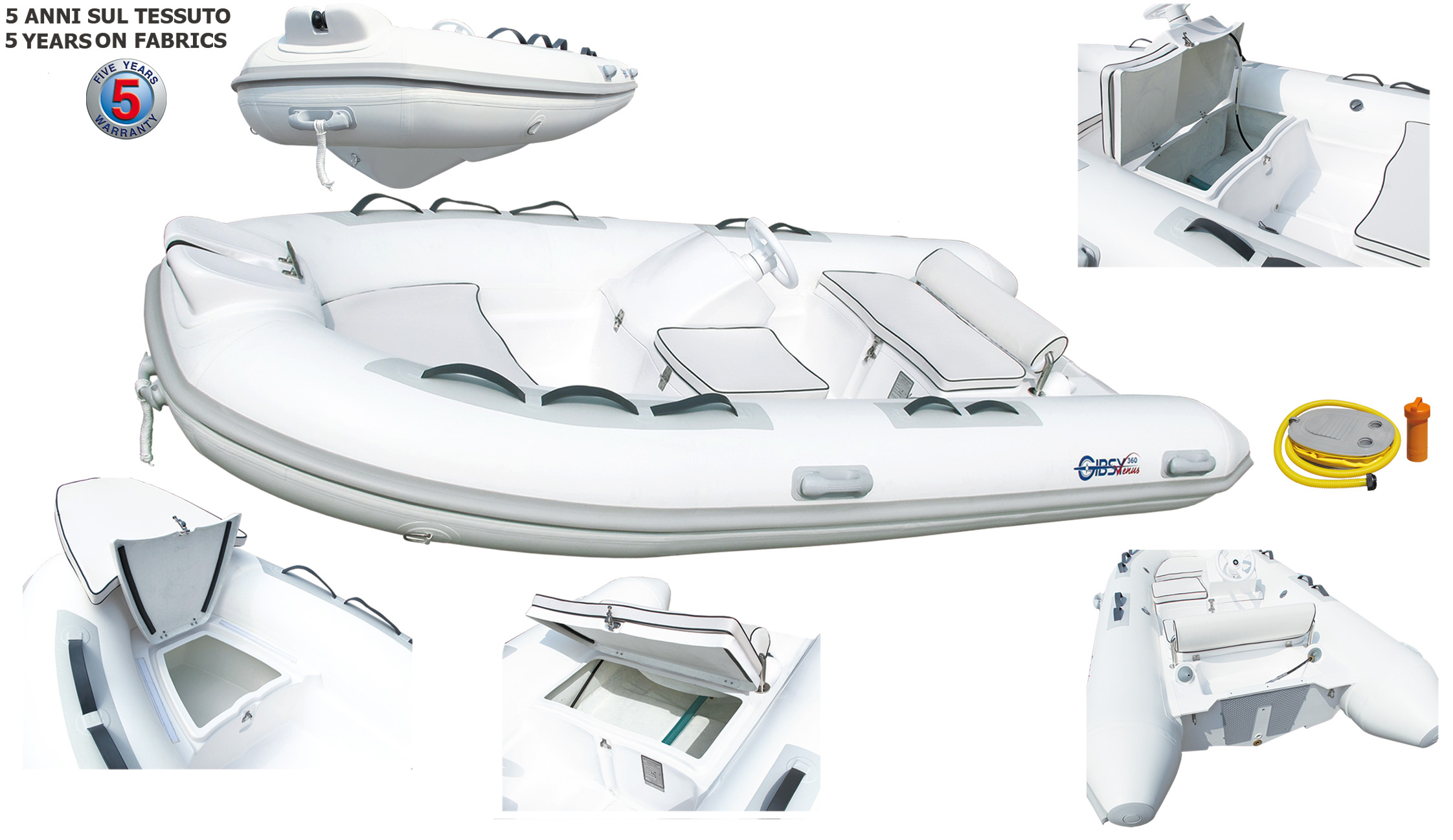 GIBSY VENUS 290-320-360 INFLATABLE BOAT - G.F.N. Gibellato Forniture  Nautiche