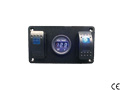 DUAL LED ELECTRIC PANEL WITH DIGITAL VOLTMETER - WATERPROOF IP65