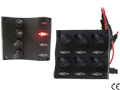 WATERPROOF ELECTRIC SWITCH PANEL WITH LED LIGHTS