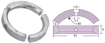 COLLAR ANODE FOR PROPELLER