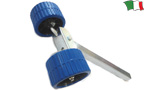 BLUE DOUBLE TILTING SIDE ROLLER