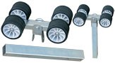 TILTING QUADRUPLE SIDE ROLLER WITH BRACKET