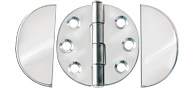HINGE IN STAINLESS STEEL WITH SCREW COVER