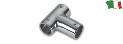 CHROMED BRASS 90° TEE-SHAPED PIPE FITTING