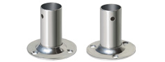 STAINLESS STEEL AISI 316 90° ROUND BASE