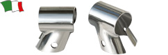 INCLINED MOULDED STAINLESS STEEL AISI 316 TEE-SHAPED PIPE FITTING