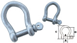 GALVANIZED STEEL BOW SHACKLE