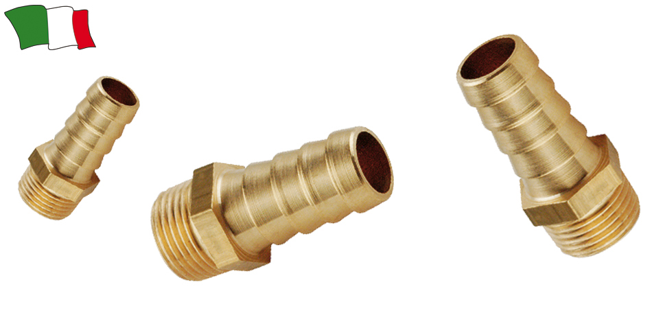 BRASS HOSE CONNECTION FOR SOLENOID VALVES