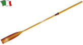 WOODEN OAR WITH CURVED BLADE