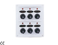 WATERPROOF ELECTRIC SWITCH PANEL WITH LED LIGHTS