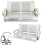 REVERSE TWO-SEATER WITH ARMRESTS