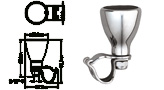 STAINLESS STEEL AISI 316 HANDLE FOR STEERING WHEEL