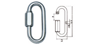 SNAP HOOK WITH SCREWABLE RING NUT