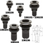 THRU-HULL FITTING STAINLESS STEEL COLLAR