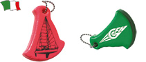 FLOATING SAILING BOAT-SHAPED KEYRING
