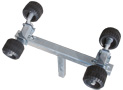 BLACK ELLEBI QUADRUPLE ROLLER WITH FIXED SHANK