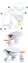 RICAMBI PER TOILETTE MANUALE SEAFLO