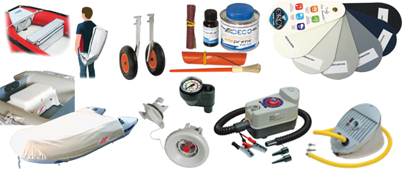Accessories for inflatable boats
