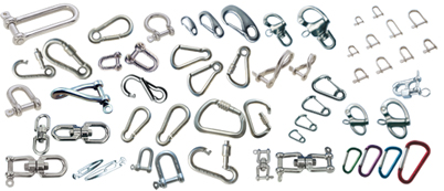 Shackles and snap hooks