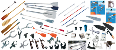 Rowlocks - Oars - Boat hooks