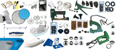 Covers fabrics - Mats - Dot fasteners - Presses