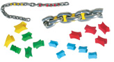 COLOURED CHAIN INSERTS "CHAIN RAINBOW"