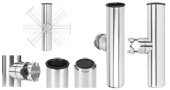 ADJUSTABLE STAINLESS STEEL ROD HOLDER