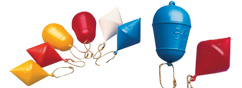 FLOATING BUOY-SHAPED KEY RING