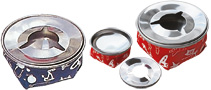 S/S ASHTRAY WITH FABRIC SLEEVE