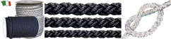 "SQUARELINE" EIGHT-STRAND POLYESTER ROPE