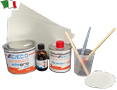 KIT RIPARAZIONE ULTRA PROFESSIONAL BICOMPONENTE PER BATTELLI PNEUMATICI IN PVC