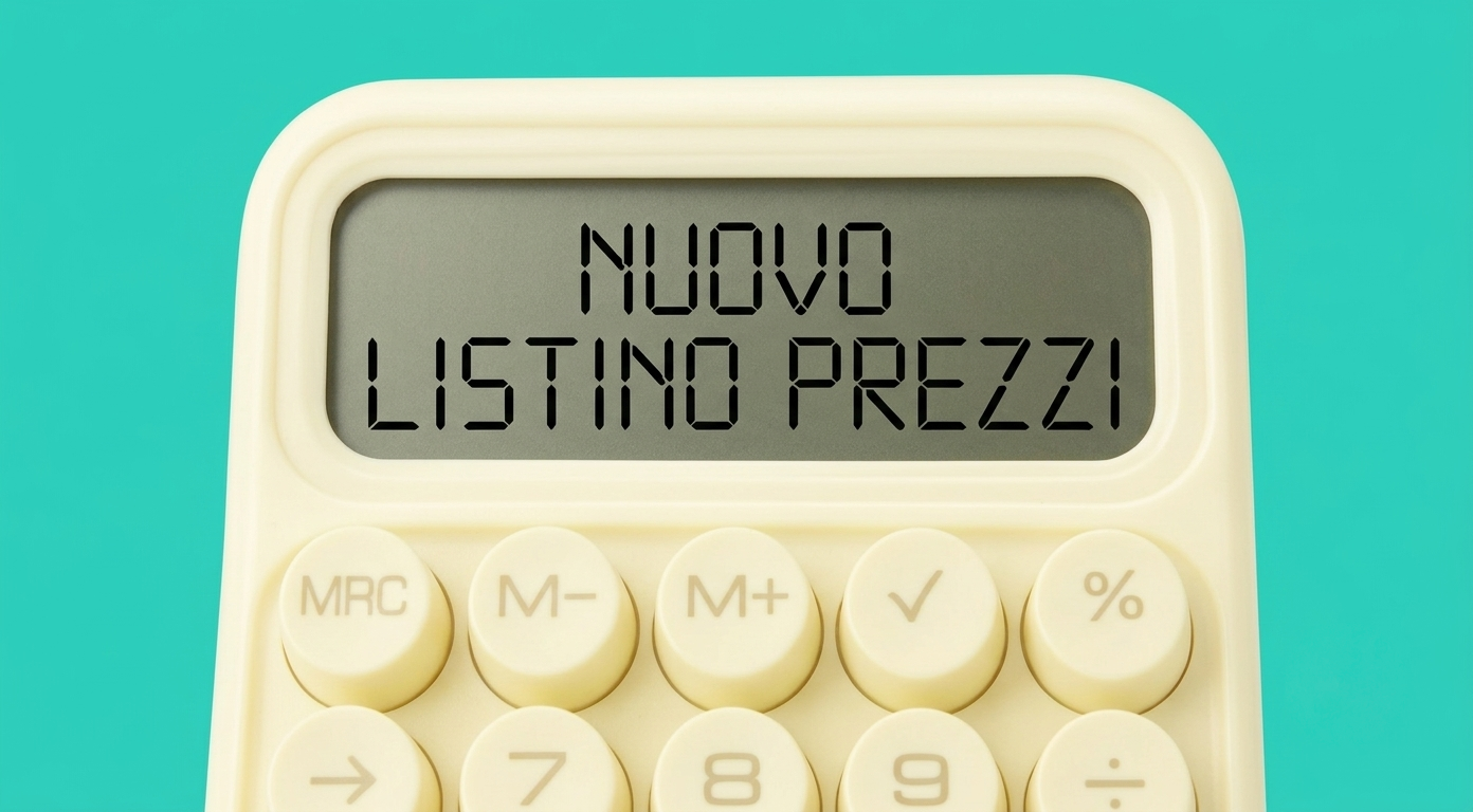 Nuovo listino prezzi