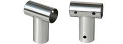 SUPPORTO A "T" A 90° IN ACCIAIO INOX AISI 316