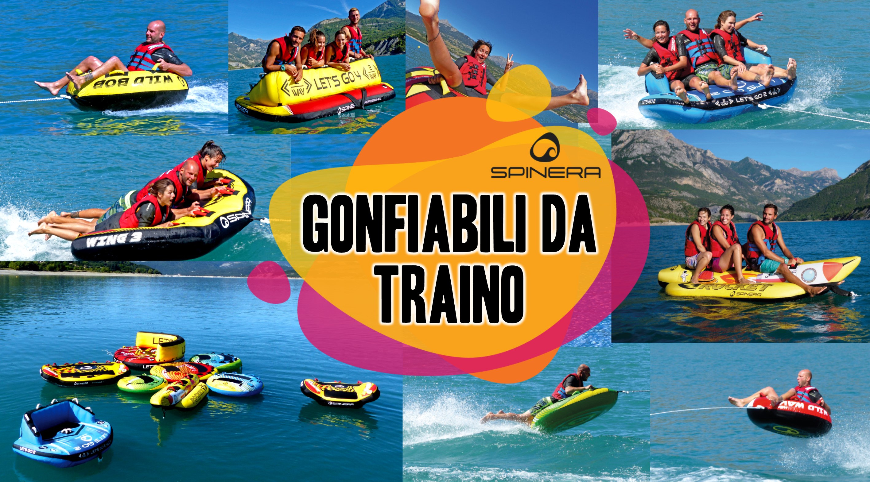NUOVI GONFIABILI DA TRAINO SPINERA